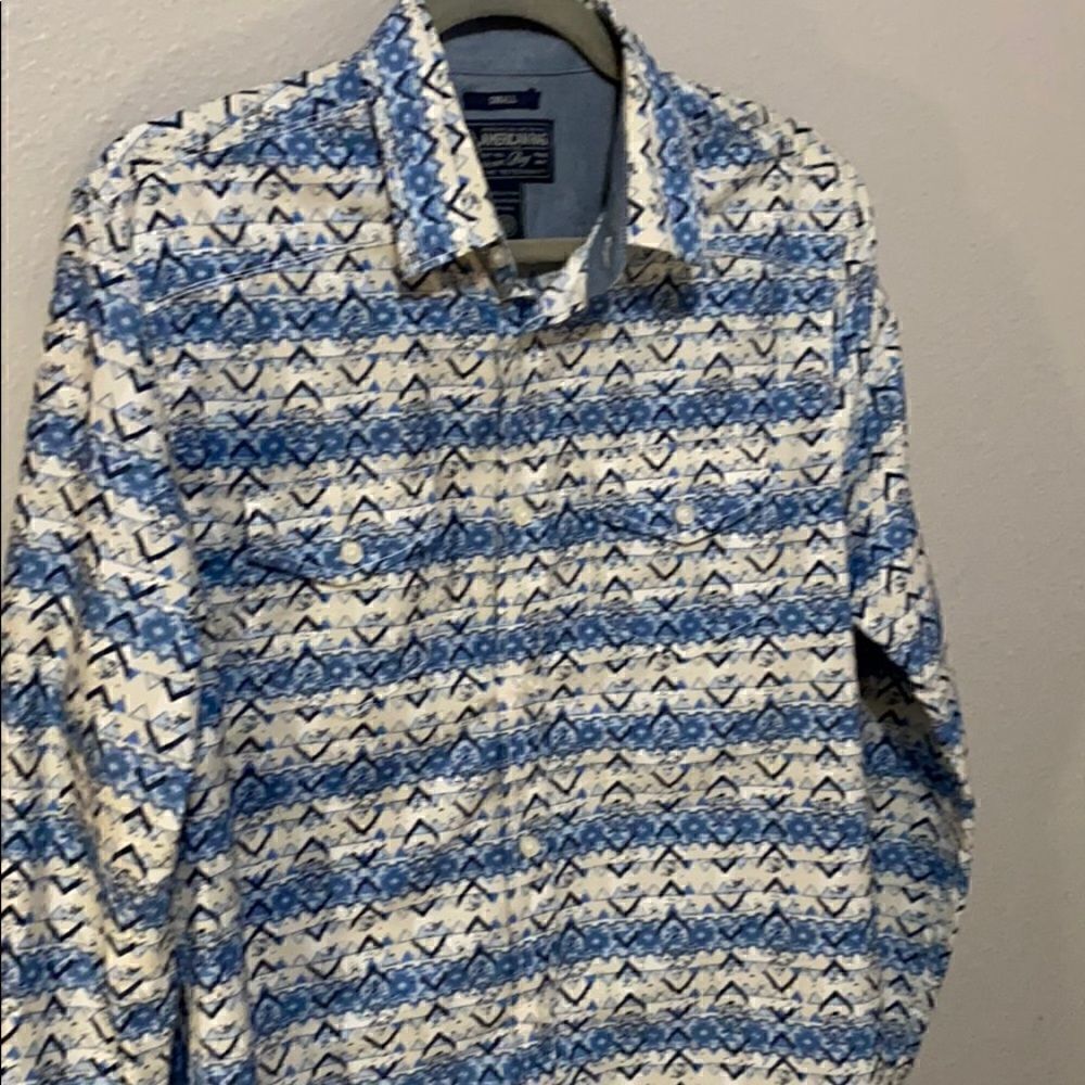 American Rag Tribal Print Button Down Shirt